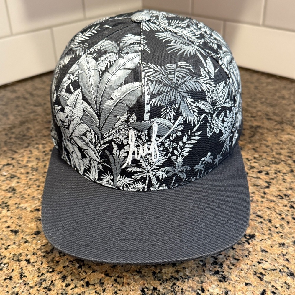 HUF Hawaiian Hat Cap Black‎ Adjustable One Size